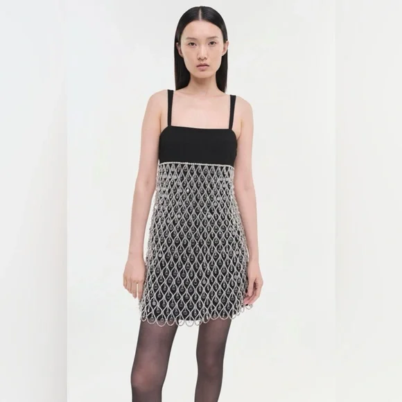 SIMKHAI Sallie Dress Size 4 $1,350.00 Embellished Beaded - Picture 2 of 16